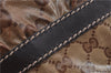 Authentic GUCCI GG Crystal Shoulder Tote Bag PVC Leather 223964 Brown 8946E