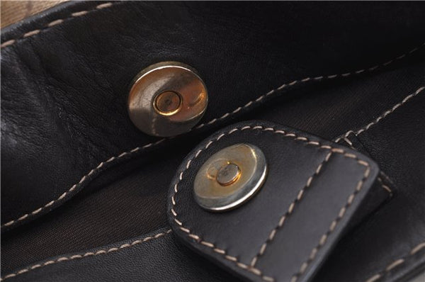 Authentic GUCCI GG Crystal Shoulder Tote Bag PVC Leather 223964 Brown 8946E