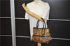 Authentic GUCCI GG Crystal Shoulder Tote Bag PVC Leather 223964 Brown 8946E