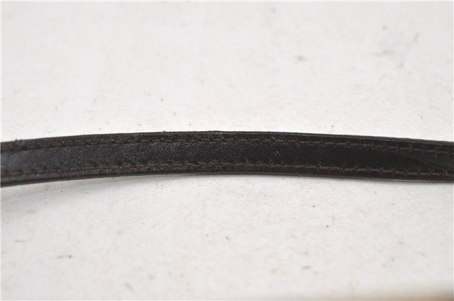 Authentic GUCCI Hand Bag Pouch Purse GG Canvas Leather 07198 Brown 8947D