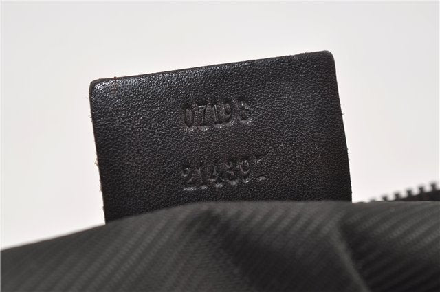 Authentic GUCCI Hand Bag Pouch Purse GG Canvas Leather 07198 Brown 8947D