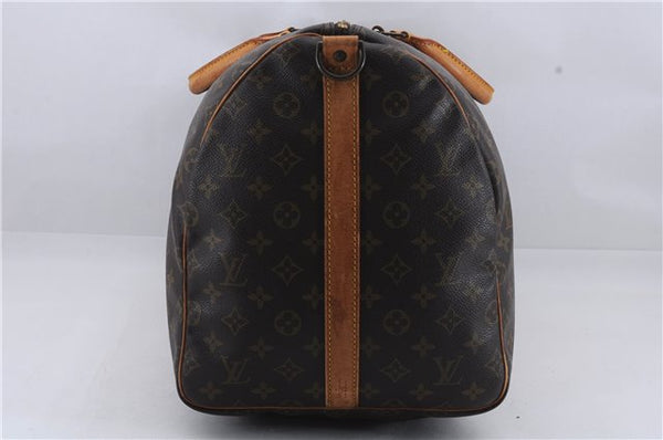 Auth Louis Vuitton Monogram Keepall Bandouliere 55 Boston Bag M41414 LV 8949D