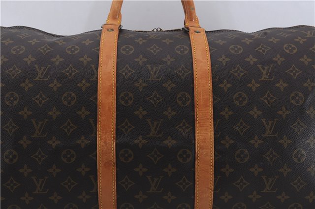 Auth Louis Vuitton Monogram Keepall Bandouliere 55 Boston Bag M41414 LV 8949D