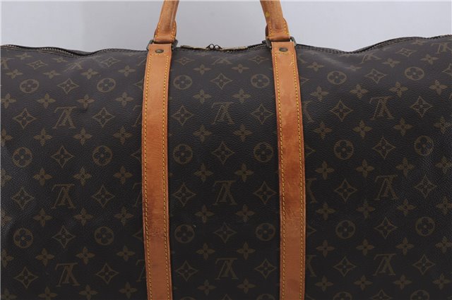 Auth Louis Vuitton Monogram Keepall Bandouliere 55 Boston Bag M41414 LV 8949D