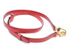 Authentic Louis Vuitton Leather Shoulder Strap Red 27.6-33.5" LV 8950C