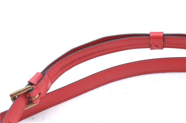 Authentic Louis Vuitton Leather Shoulder Strap Red 27.6-33.5