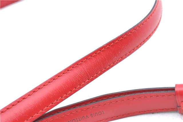 Authentic Louis Vuitton Leather Shoulder Strap Red 27.6-33.5