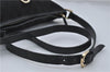 Authentic GUCCI Abbey Shoulder Cross Bag GG Canvas Leather 131326 Black 8950D