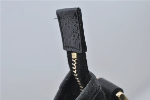 Authentic GUCCI Abbey Shoulder Cross Bag GG Canvas Leather 131326 Black 8950D