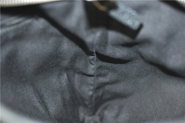 Authentic GUCCI Abbey Shoulder Cross Bag GG Canvas Leather 131326 Black 8950D