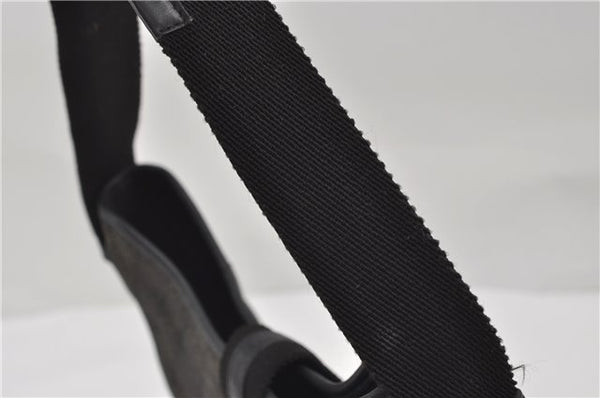 Authentic GUCCI Shoulder Hand Bag Purse GG Canvas Leather 92736 Black 8951D