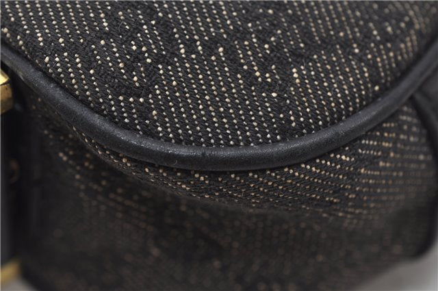 Authentic GUCCI Shoulder Hand Bag Purse GG Canvas Leather 92736 Black 8951D