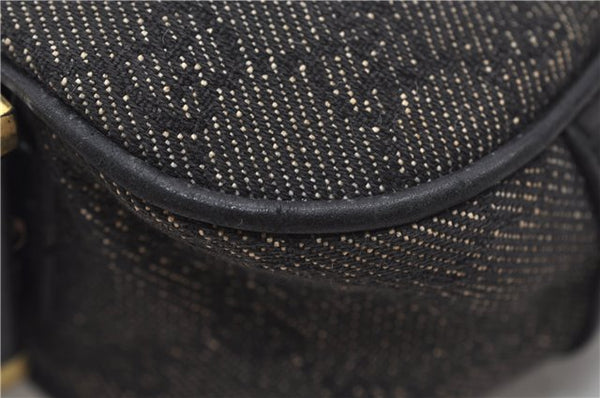 Authentic GUCCI Shoulder Hand Bag Purse GG Canvas Leather 92736 Black 8951D