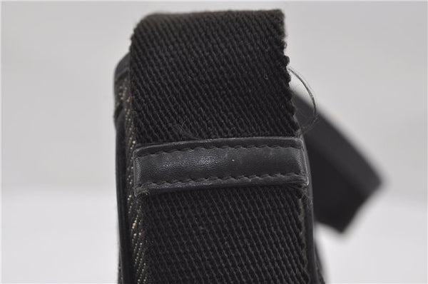 Authentic GUCCI Shoulder Hand Bag Purse GG Canvas Leather 92736 Black 8951D