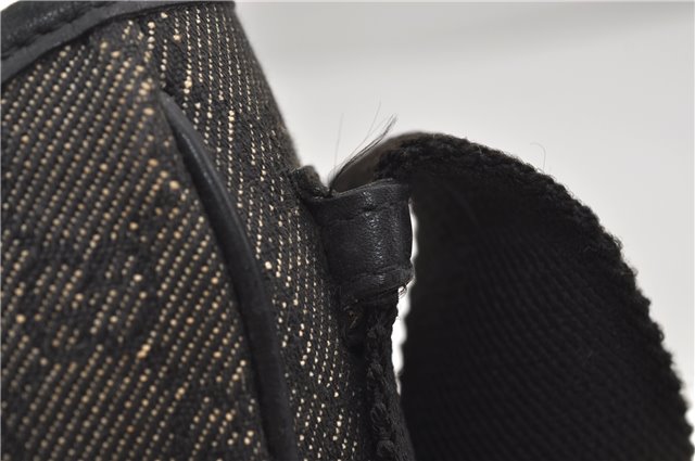 Authentic GUCCI Shoulder Hand Bag Purse GG Canvas Leather 92736 Black 8951D