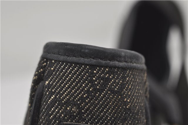 Authentic GUCCI Shoulder Hand Bag Purse GG Canvas Leather 92736 Black 8951D