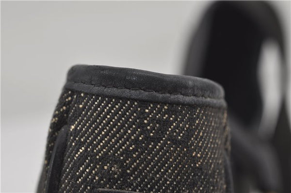 Authentic GUCCI Shoulder Hand Bag Purse GG Canvas Leather 92736 Black 8951D