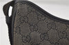 Authentic GUCCI Shoulder Hand Bag Purse GG Canvas Leather 92736 Black 8951D