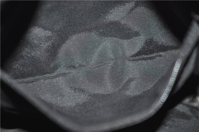 Authentic GUCCI Shoulder Hand Bag Purse GG Canvas Leather 92736 Black 8951D