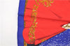 HERMES Petit Carre 40 Scarf Handkerchief "Souvenirs de Paris" Silk Blue 8952D