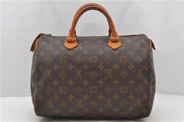 Authentic Louis Vuitton Monogram Speedy 30 Hand Bag Purse M41526 LV 8958C