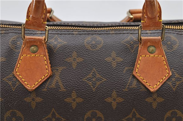 Authentic Louis Vuitton Monogram Speedy 30 Hand Bag Purse M41526 LV 8958C
