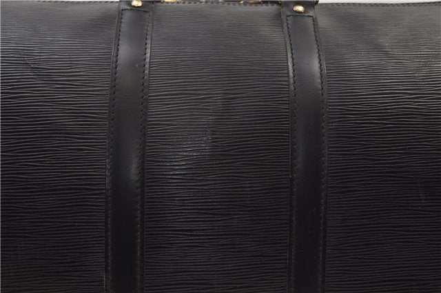 Authentic Louis Vuitton Epi Keepall 45 Boston Travel Bag Black M42972 LV 8958D