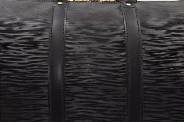 Authentic Louis Vuitton Epi Keepall 45 Boston Travel Bag Black M42972 LV 8958D