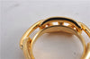 Authentic HERMES Scarf Ring Chaine d'Ancre Chain Design Gold Tone Box 8958F