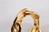 Authentic HERMES Scarf Ring Chaine d'Ancre Chain Design Gold Tone Box 8958F