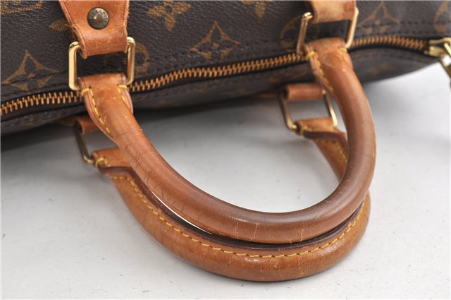 Authentic Louis Vuitton Monogram Speedy 25 Boston Hand Bag M41528 LV 8961F