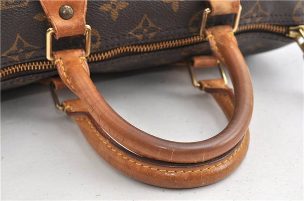 Authentic Louis Vuitton Monogram Speedy 25 Boston Hand Bag M41528 LV 8961F