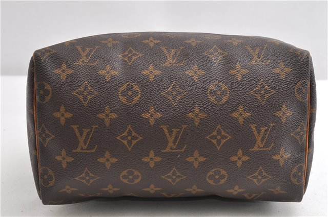 Authentic Louis Vuitton Monogram Speedy 25 Boston Hand Bag M41528 LV 8961F