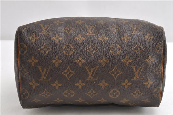 Authentic Louis Vuitton Monogram Speedy 25 Boston Hand Bag M41528 LV 8961F