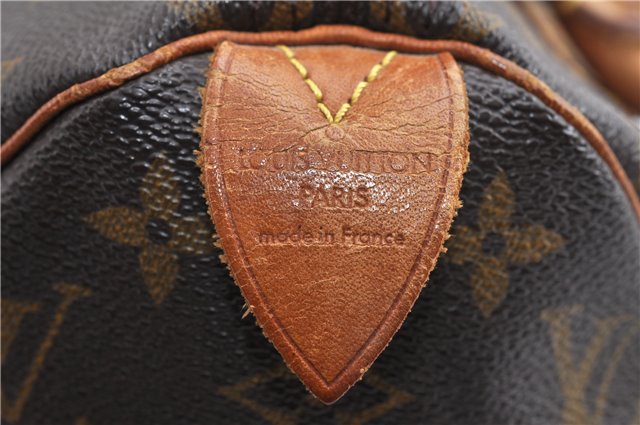 Authentic Louis Vuitton Monogram Speedy 25 Boston Hand Bag M41528 LV 8961F