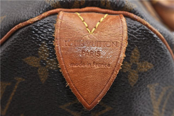 Authentic Louis Vuitton Monogram Speedy 25 Boston Hand Bag M41528 LV 8961F