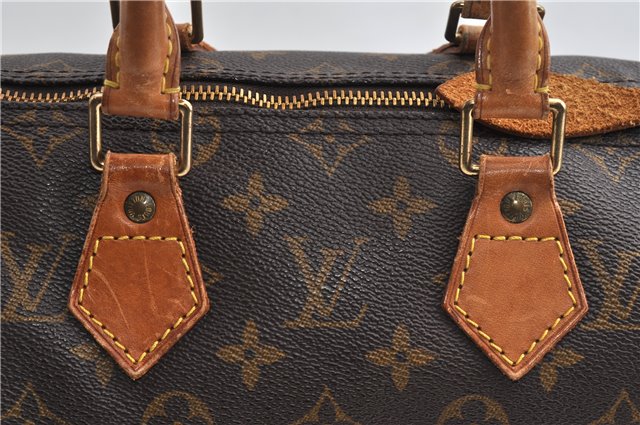 Authentic Louis Vuitton Monogram Speedy 25 Boston Hand Bag M41528 LV 8961F