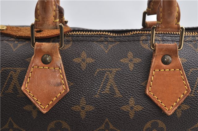 Authentic Louis Vuitton Monogram Speedy 25 Boston Hand Bag M41528 LV 8961F