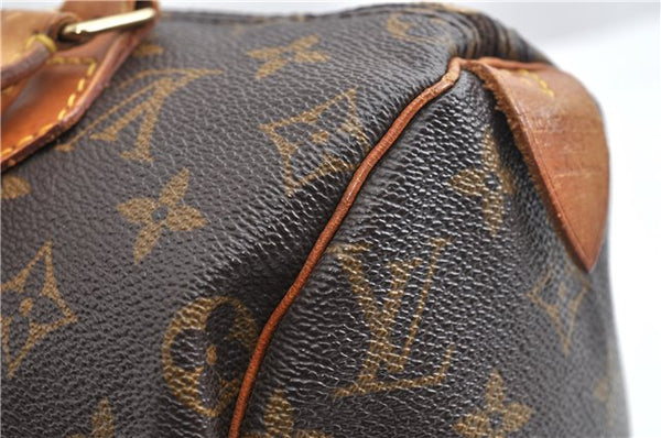Authentic Louis Vuitton Monogram Speedy 25 Boston Hand Bag M41528 LV 8961F