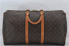 Authentic Louis Vuitton Monogram Keepall 55 Travel Boston Bag M41424 LV 8963E