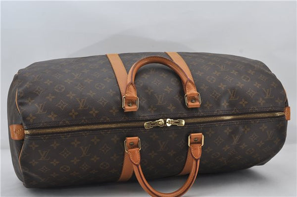 Authentic Louis Vuitton Monogram Keepall 55 Travel Boston Bag M41424 LV 8963E