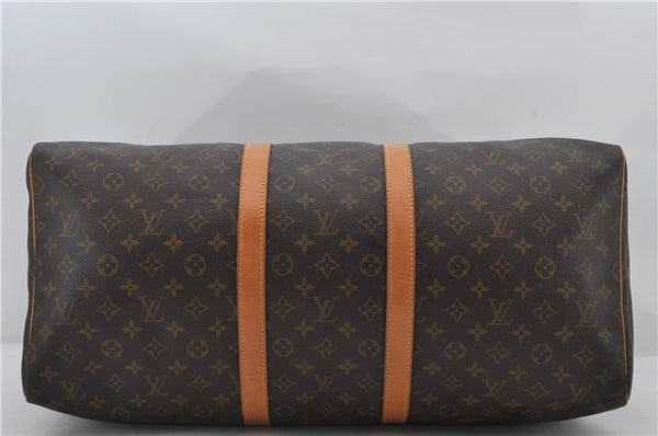 Authentic Louis Vuitton Monogram Keepall 55 Travel Boston Bag M41424 LV 8963E