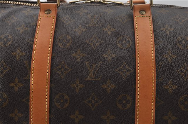 Authentic Louis Vuitton Monogram Keepall 55 Travel Boston Bag M41424 LV 8963E