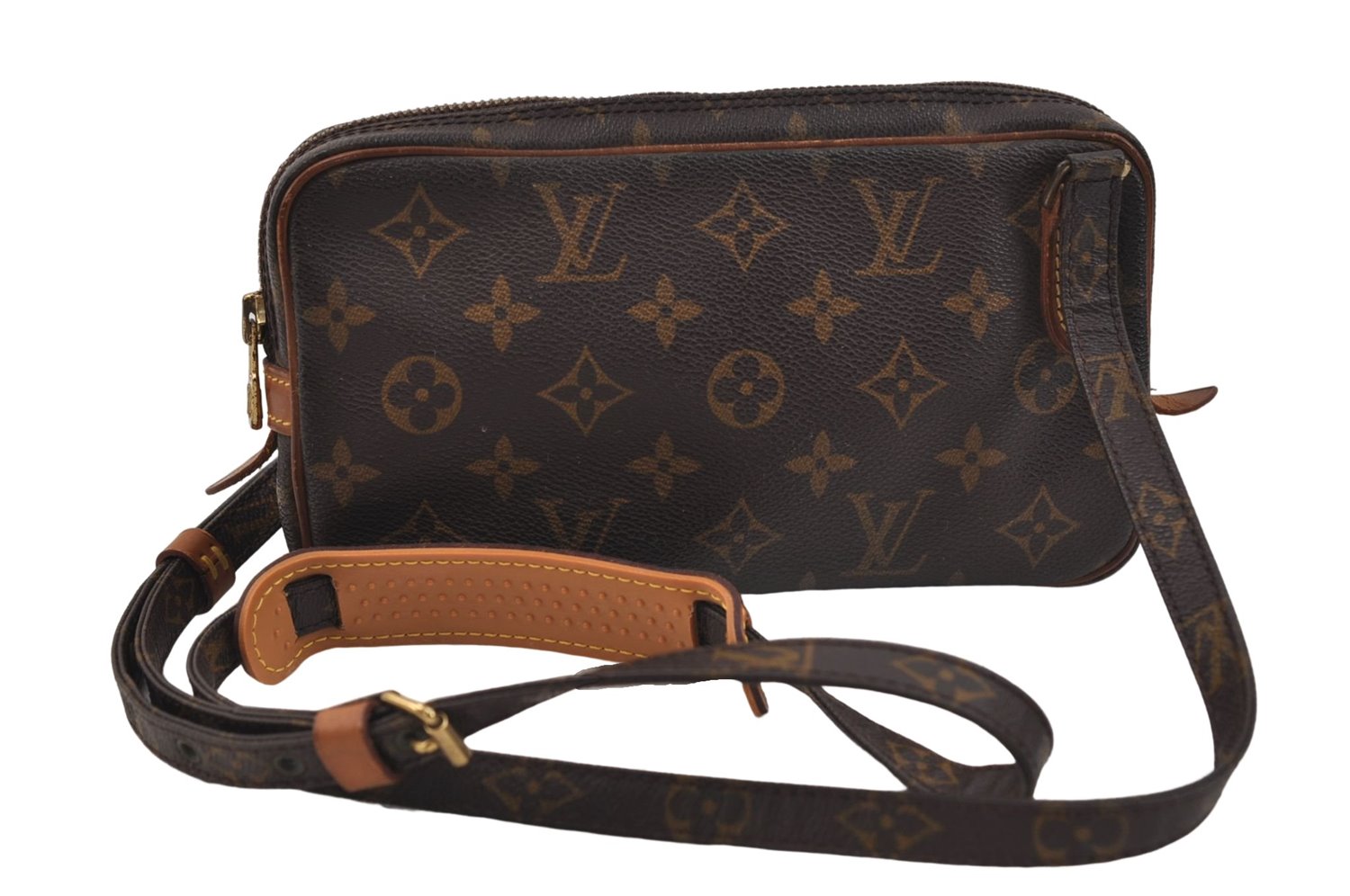 Auth Louis Vuitton Monogram Marly Bandouliere Shoulder Cross Bag M51828 LV 8964D