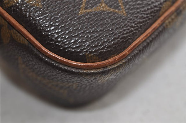 Auth Louis Vuitton Monogram Marly Bandouliere Shoulder Cross Bag M51828 LV 8964D