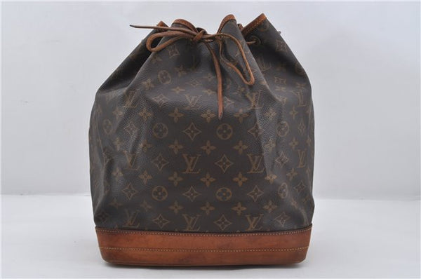 Authentic Louis Vuitton Monogram Noe Shoulder Drawstring Bag M42224 LV 8964E