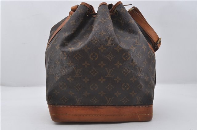 Authentic Louis Vuitton Monogram Noe Shoulder Drawstring Bag M42224 LV 8964E