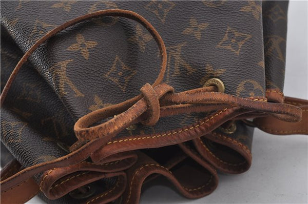 Authentic Louis Vuitton Monogram Noe Shoulder Drawstring Bag M42224 LV 8964E