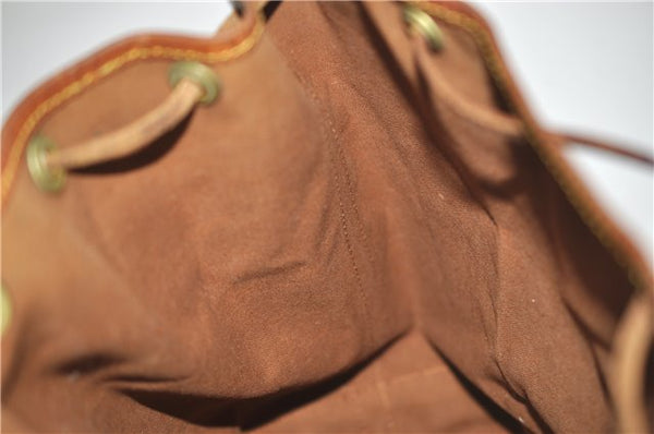 Authentic Louis Vuitton Monogram Noe Shoulder Drawstring Bag M42224 LV 8964E