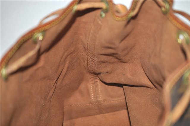 Authentic Louis Vuitton Monogram Noe Shoulder Drawstring Bag M42224 LV 8964E